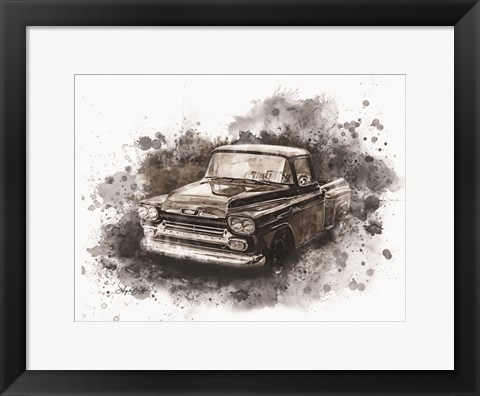 Framed Old Chevy Print