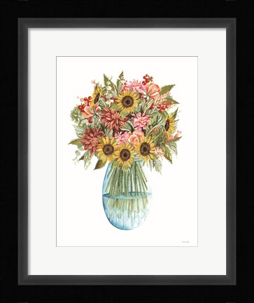 Framed Sunny Days Bouquet Print