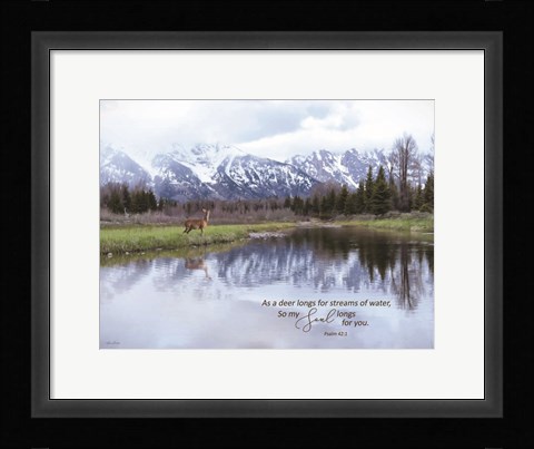 Framed My Soul Longs for You II Print