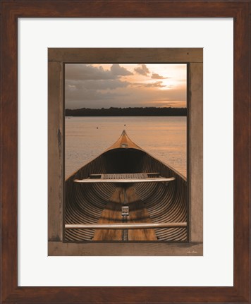 Framed Antique Canoe II Print