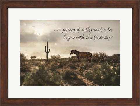Framed Journey of a Thousand Miles Print