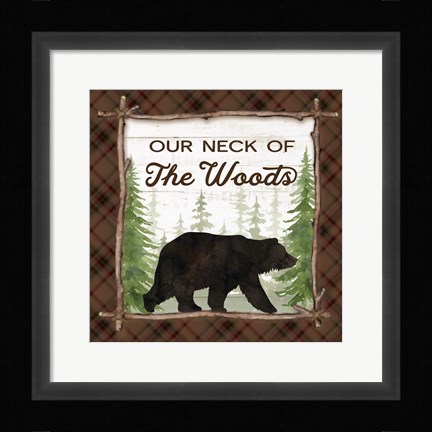 Framed Our Neck of the Woods Print