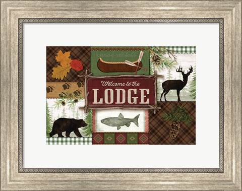 Framed Welcome to the Lodge Print