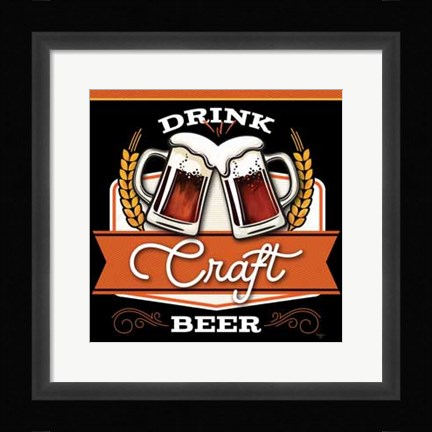Framed Drink Craft Beer Print
