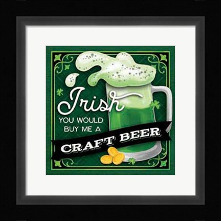 Framed Irish Craft Beer Print