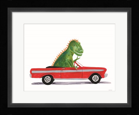 Framed Dino Out and About Print
