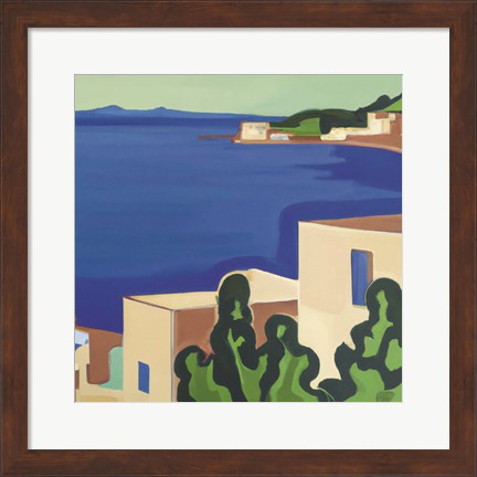 Framed Italy Ocean III Print
