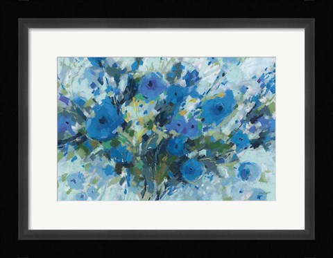 Framed Blueming 01 Landscape Print