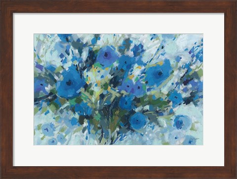 Framed Blueming 01 Landscape Print