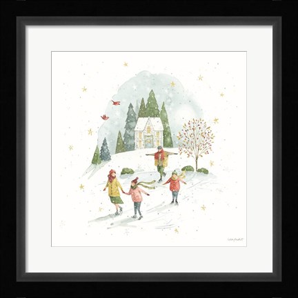 Framed Magical Winterland V Print