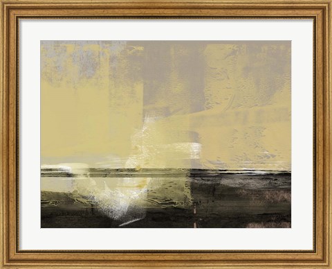 Framed Abstract Beige Print