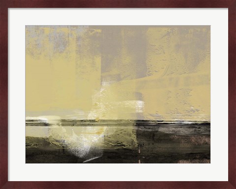 Framed Abstract Beige Print