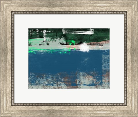 Framed Blue Abstract III Print