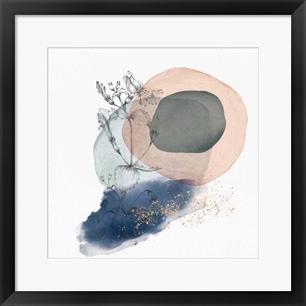 Framed Abstract Flower Composition I Print