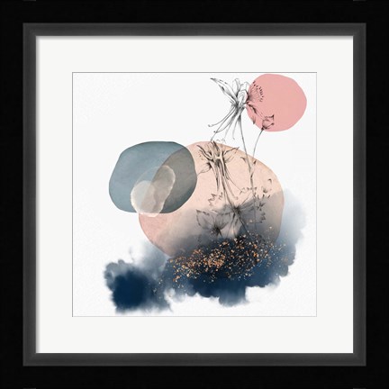 Framed Abstract Flower Composition II Print