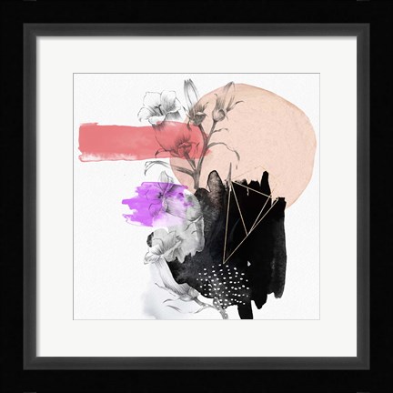 Framed Abstract Composition Print