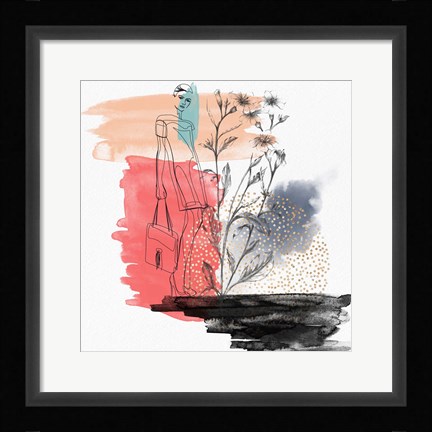 Framed Flower Girl Composition III Print