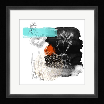 Framed Flower Girl Composition IV Print