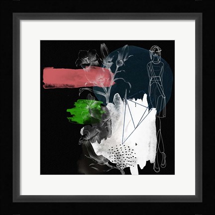 Framed Night Flower Girl Print