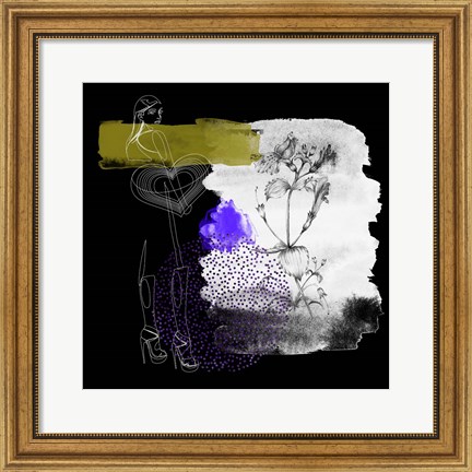 Framed Night Flower Girl I Print