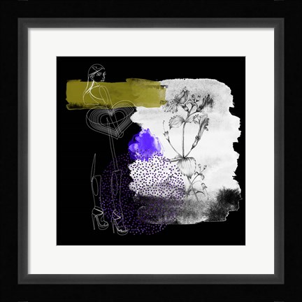 Framed Night Flower Girl I Print