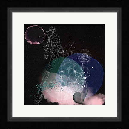 Framed Dream of a Flower Girl Print