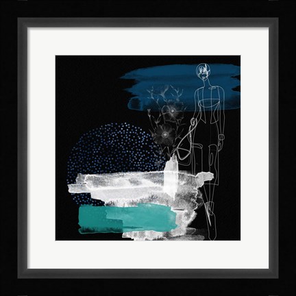 Framed Dream of a Flower Girl I Print