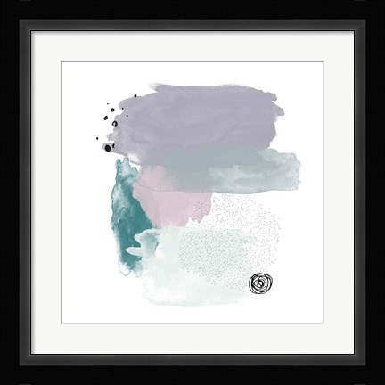 Framed Abstract Watercolor Composition I Print