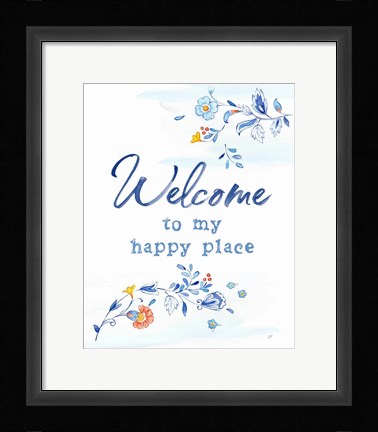 Framed Mediterranean Breezes IX Print