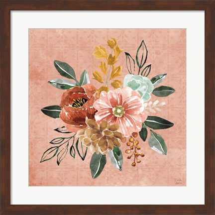 Framed Floral Chic IV Print