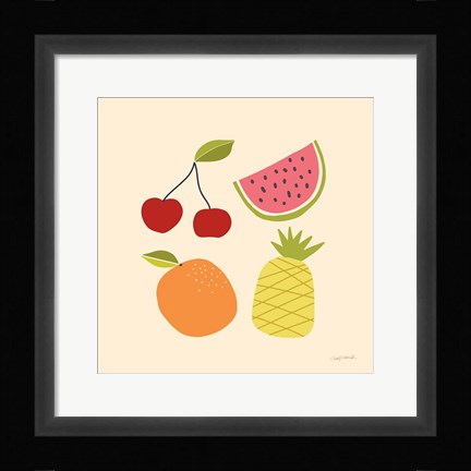 Framed Summer Fruits II Print