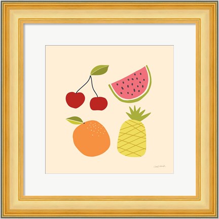 Framed Summer Fruits II Print
