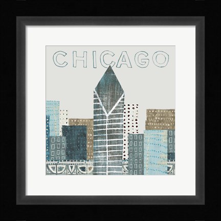 Framed Chicago Landmarks II Print