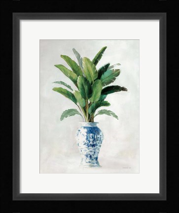 Framed Greenhouse Palm Chinoiserie II Print