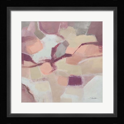 Framed Mauve Facets Print