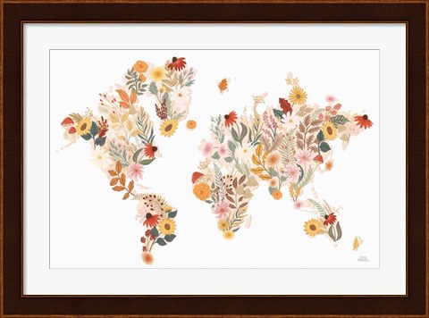 Framed Autumn Meadow World Print
