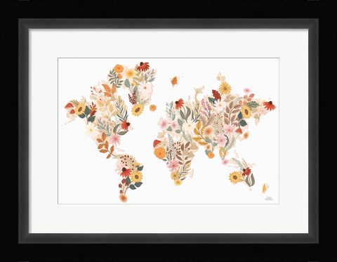 Framed Autumn Meadow World Print