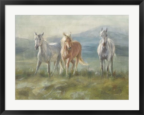 Framed Rangeland Horses Print
