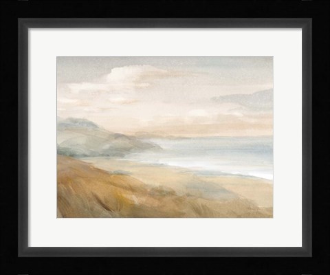 Framed Misty on the Headlands Print