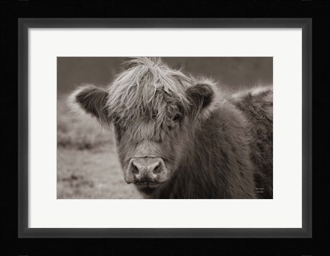 Framed Highland Cow Do Neutral Print