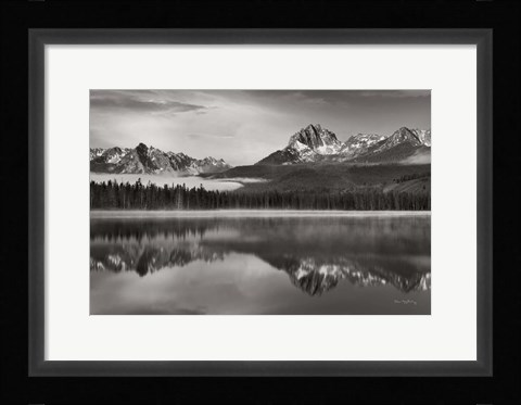 Framed Little Redfish Lake Sawtooth National Recreation Area Idaho Print