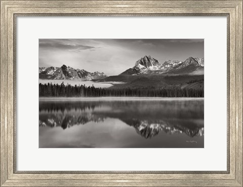 Framed Little Redfish Lake Sawtooth National Recreation Area Idaho Print