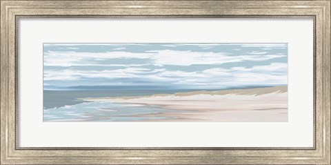 Framed Beach Waves And Breeze Print