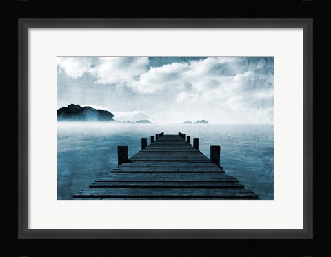 Framed Blue Sea Print