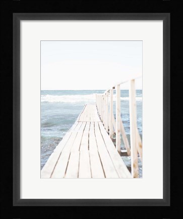 Framed Beach Boardwalk Coastal 1 Print