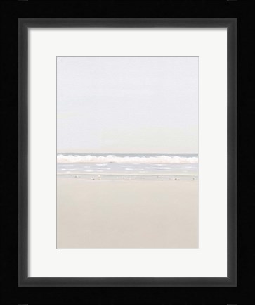 Framed Collecting Rocks At Sunrise Print