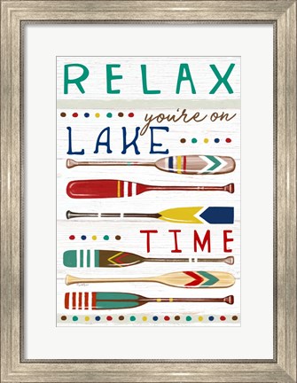 Framed You&#39;re on Lake Time Print