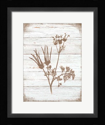 Framed Rustic Heart IV Print