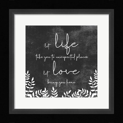 Framed Let Love Print