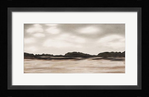 Framed Neutral Landscape Print
